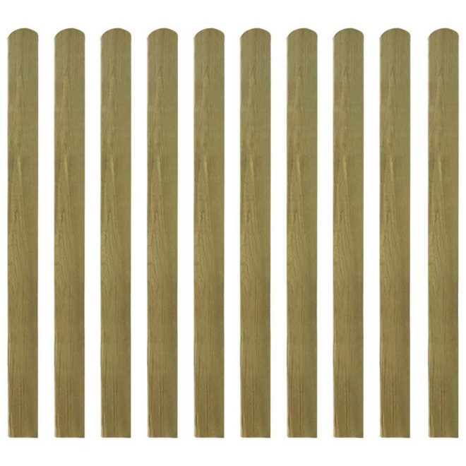 20 pcs Impregnated Fence Slats Wood 120 cm