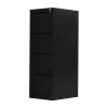 Drawer Shelf Office Gym Filing Storage Locker Cabinet – Black, 4-Drawer