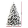 Jingle Jollys Christmas Tree Xmas Tree with LED Lights Snowy Tips – 6ft – 350 LED