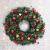 Jingle Jollys Christmas Wreath 60cm Xmas Tree Decoration Green
