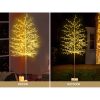 Jingle Jollys Christmas Tree LED Trees With Lights Warm White – 7ft – 480 LED