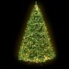 Jingle Jollys Christmas Tree With LED Lights Warm White Green – 8ft