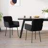 Dining Chairs 2 pcs Velvet – Black