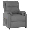 Massage Recliner Chair Faux Leather – Grey