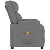 Massage Recliner Chair Faux Leather – Grey