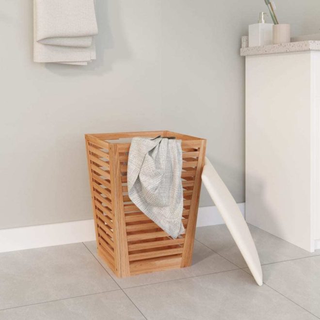 Bathroom Stool 40.5×40.5×56 cm Solid Wood Walnut
