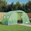 Greenhouse with Steel Frame 8 m² 4x2x2 m – Green