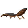 Sun Loungers with Cushions Solid Wood Acacia – Dark Grey, 1