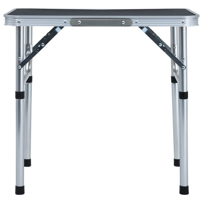 Folding Camping Table Aluminium 60×45 cm – Grey
