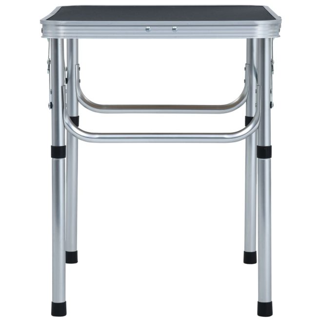 Folding Camping Table Aluminium 60×45 cm – Grey