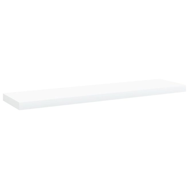 Bookshelf Boards White Engineered Wood – 40x10x1.5 cm, 4