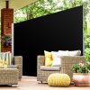 Instahut Side Awning Outdoor Blinds Retractable Privacy Screen 2X3M Black – 1