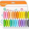 Peanut Kids Washable Crayons, Non-Toxic Pastel Colors – 24