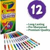 Erasable Colored Pencils with Erasers – 12