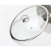 Dual Burners Cooktop Stove, 17L Stainless Steel Stockpot 28cm and 30cm Induction Casserole
