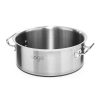 Dual Burners Cooktop Stove, 17L Stainless Steel Stockpot 28cm and 30cm Induction Casserole