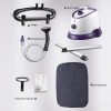 2X Garment Steamer Vertical Twin Pole Clothes 1700ml 1800w Professional Steaming Kit Purple