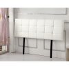 PU Leather Single Bed Deluxe Headboard Bedhead – White