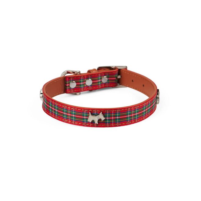 Highland Tartan Dog Collar – Medium, Blue