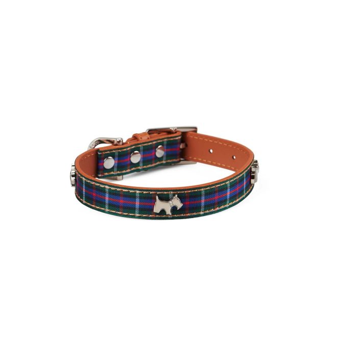 Highland Tartan Dog Collar – Medium, Blue