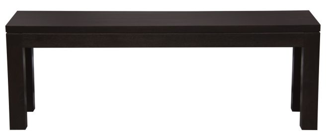 Large Tilda Solid Mahogany Bench – 128x35x45 cm, Chocolate
