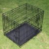 Collapsible Metal Dog Cat Crate Cat Rabbit Puppy Cage With Tray – 60x45x51 cm