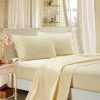 1000TC Ultra Soft Double Size Bed Flat & Fitted Sheet Set – White
