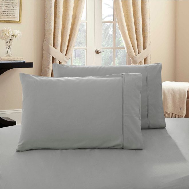 1000TC Premium Ultra Soft King size Pillowcases 2-Pack – White