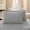 1000TC Premium Ultra Soft Standrad size Pillowcases 2-Pack – White