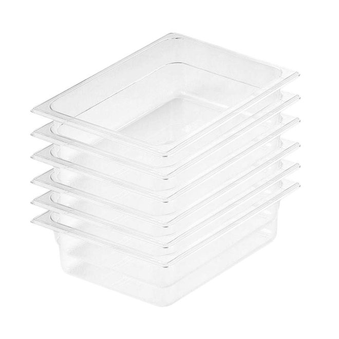 Clear Gastronorm GN Pan 1/2 Food Tray Storage Bundle