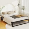 Bed Frame Metal Platform Bed Base Mattress Black TINO – DOUBLE