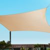 95% UV Sun Shade Sail Cloth Shadecloth Rectangle Heavy Duty Sand Canopy – 6×8 m