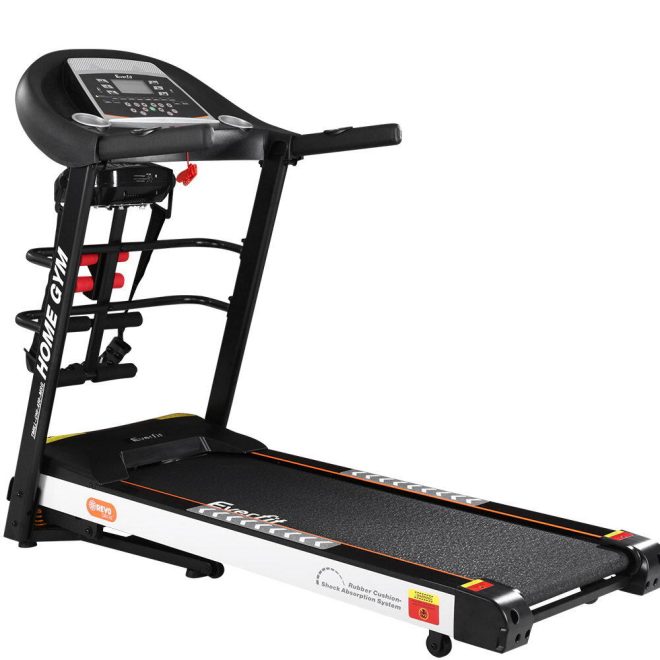 Electric Treadmill 45cm Incline Running Home Gym Fitness Machine Black – Model 2