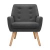 Fabric Dining Armchair – Charcoal