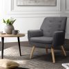 Fabric Dining Armchair – Grey