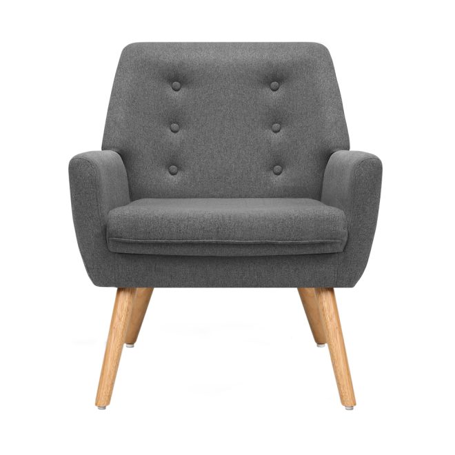 Fabric Dining Armchair – Grey