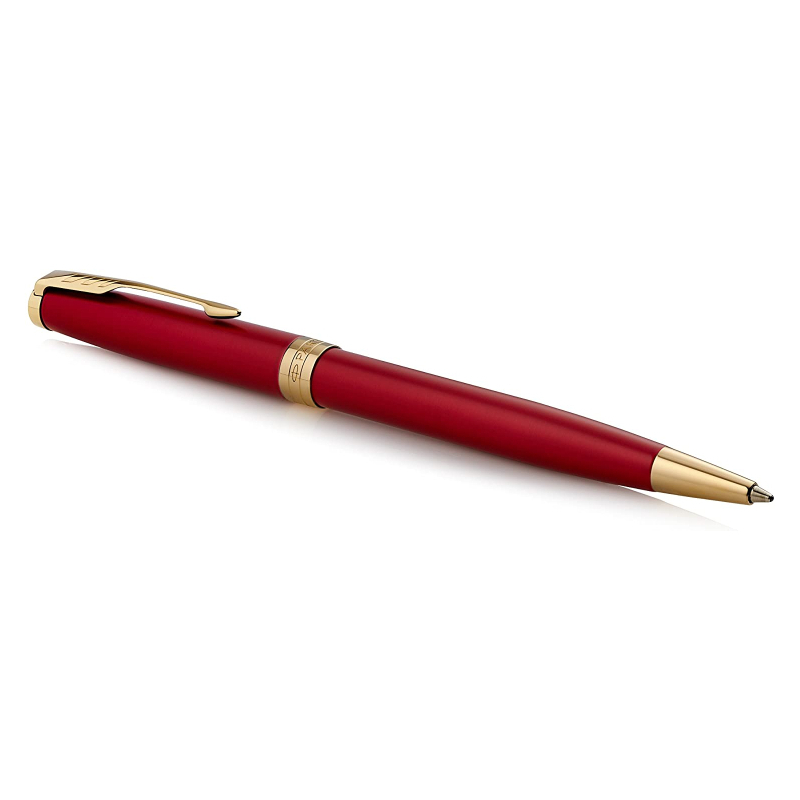 PARKER Sonnet BP – Red Lacquer with Gold Trim