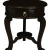 Emilia 1 Drawer Lamp Table – Chocolate