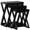Z Style Nest of Table – Black