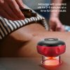 12 levels Electric Cupping Therapy Smart Scraping Massager Red Light Heating Body Slimming – Red