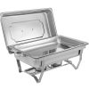 9L Chafing Dish Set Buffet Pan Bain Marie Bow Stainless Steel Food Warmer – 1 X 9L