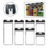 Plastic Food Storage Container Set Easy Lock Lids Kitchen Storage Pantry Organization – Black
