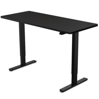FORTIA Sit Stand Standing Desk, 72-118cm Height Adjustable, 70kg Load, Frame