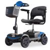 EQUIPMED Electric Mobility Scooter Portable Folding for Elderly Older Adult, SmartRider – Black and Blue