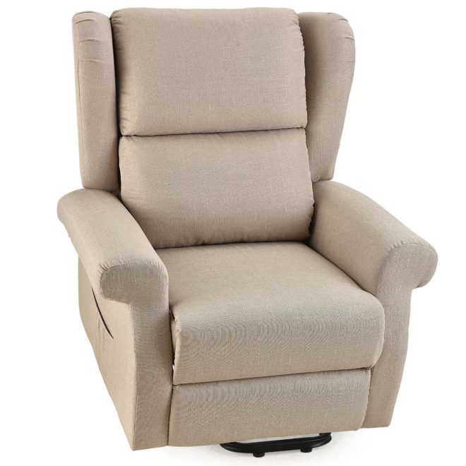 FORTIA Electric Recliner Lift Heat Chair for Elderly, Massage, Heat Therapy, Aged Care – Beige