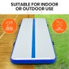 PROFLEX  Inflatable Air Track Mat Tumbling Gymnastics, with Electric Pump – 300x100x10 cm, Blue and White