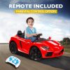 ROVO KIDS Lamborghini Inspired Ride-On Car, Remote Control, Battery Charger – Red