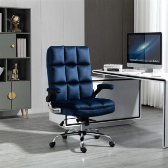 Velvet Home Ergonomic Swivel Adjustable Tilt Angle and Flip-up Arms Office Chair.