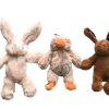 YES4PETS 3 x Pet Puppy Dog Toy Play Animal Plush Toy Soft Squeaky 25 cm Toy