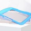 Large Portable Dog Potty Training Tray Pet Puppy Toilet Trays Loo Pad Mat – Blue